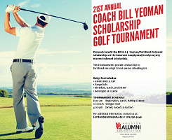 Flyer about the golf Tournament
